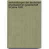 Verhandlungen Der Deutschen Physikalischen Gesellschaft Im Jahre 1901 door Dritter Jahrgang