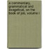 A Commentary, Grammatical And Exegetical, On The Book Of Job, Volume I