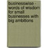 Businesswise - Words of Wisdom for Small Businesses with Big Ambitions