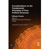 Considerations on the Fundamental Principles of Pure Political Economy door Vilfredo Pareto