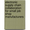Electronic Supply Chain Collaboration For Small Job Shop Manufacturers door Thomas Magnuson Coe