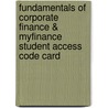 Fundamentals Of Corporate Finance & Myfinance Student Access Code Card door Peter DeMarzo