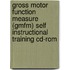 Gross Motor Function Measure (gmfm) Self Instructional Training Cd-rom