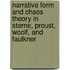 Narrative Form And Chaos Theory In Sterne, Proust, Woolf, And Faulkner