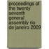 Proceedings Of The Twenty Seventh General Assembly Rio De Janeiro 2009