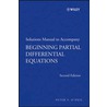 Solutions Manual to Accompany Beginning Partial Differential Equations door Peter V. O'Neil