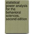Statistical Power Analysis for the Behavioral Sciences, Second Edition