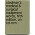 Stedman's Medical & Surgical Equipment Words, Fifth Edition, On Cd-rom