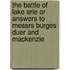 The Battle Of Lake Erie Or Answers To Messrs Burges Duer And Mackenzie