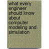 What Every Engineer Should Know about Computer Modeling and Simulation door Don M. Ingels