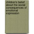 Children's Belief About The Social Consequences Of Emotional Expression