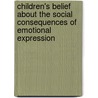 Children's Belief About The Social Consequences Of Emotional Expression door Jose Alfonso Feito