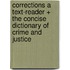 Corrections A Text-Reader + The Concise Dictionary of Crime and Justice