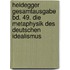 Heidegger Gesamtausgabe Bd. 49. Die Metaphysik des deutschen Idealismus