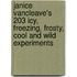 Janice Vancleave's 203 Icy, Freezing, Frosty, Cool And Wild Experiments