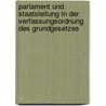 Parlament und Staatsleitung in der Verfassungsordnung des Grundgesetzes by Siegfried Magiera