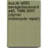 Suzuki Ls650 Savage/Boulevard S40, 1986-2007 (Clymer Motorcycle Repair)
