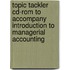 Topic Tackler Cd-Rom To Accompany Introduction To Managerial Accounting