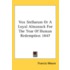 Vox Stellarum or a Loyal Almanack for the Year of Human Redemption 1847