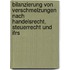 Bilanzierung Von Verschmelzungen Nach Handelsrecht, Steuerrecht Und Ifrs