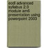 Ecdl Advanced Syllabus 2.0 Module Am6 Presentation Using Powerpoint 2003