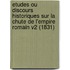 Etudes Ou Discours Historiques Sur La Chute De L'Empire Romain V2 (1831)