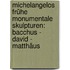 Michelangelos frühe monumentale Skulpturen: Bacchus - David - Matthäus