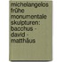 Michelangelos frühe monumentale Skulpturen: Bacchus - David - Matthäus