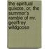 The Spiritual Quixote, Or, The Summer's Ramble Of Mr. Geoffrey Wildgoose
