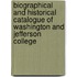 Biographical And Historical Catalogue Of Washington And Jefferson College