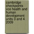 Cambridge Checkpoints Vce Health And Human Development Units 3 And 4 2009
