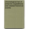 Chronological List Of Antarctic Expeditions And Related Historical Events by R.K. Headland