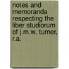 Notes And Memoranda Respecting The Liber Studiorum Of J.M.W. Turner, R.A. by John Pye