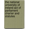 The National University Of Ireland Act Of Parliament Charter And Statutes door Onbekend