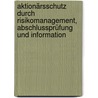 Aktionärsschutz durch Risikomanagement, Abschlussprüfung und Information door Nicole Dietrich