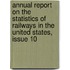 Annual Report On The Statistics Of Railways In The United States, Issue 10