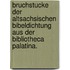 Bruchstucke Der Altsachsischen Bibeldichtung Aus Der Bibliotheca Palatina.