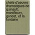 Chefs-D'Oeuvre Dramatiques De Quinault, Montfleury, Genest, Et La Fontaine