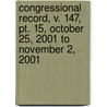 Congressional Record, V. 147, Pt. 15, October 25, 2001 To November 2, 2001 door Onbekend