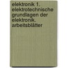 Elektronik 1. Elektrotechnische Grundlagen der Elektronik. Arbeitsblätter door Onbekend