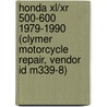 Honda Xl/Xr 500-600 1979-1990 (Clymer Motorcycle Repair, Vendor Id M339-8) door Clymer Publications