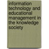 Information Technology and Educational Management in the Knowledge Society by A. Tatnall