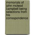 Memorials Of John Mcleod Campbell Being Selections From His Correspondence