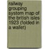 Railway Grouping System Map Of The British Isles 1923 (Folded In A Wallet)