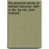 The Poetical Works Of William Falconer. With A Life, By Rev. John Mitford.