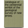 Catalogue Of The Centennial Exhibit Of The Geological Survey Of New Jersey. door Anonymous Anonymous