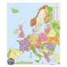 Postleitzahlenkarte Europa 1 : 3 500 000. Poster-Karte mit Metallbestäbung door Onbekend