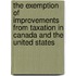 The Exemption Of Improvements From Taxation In Canada And The United States