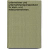 Unternehmer und Unternehmensperspektiven für Klein- und Mittelunternehmen. door Onbekend