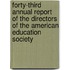 Forty-Third Annual Report Of The Directors Of The American Education Society